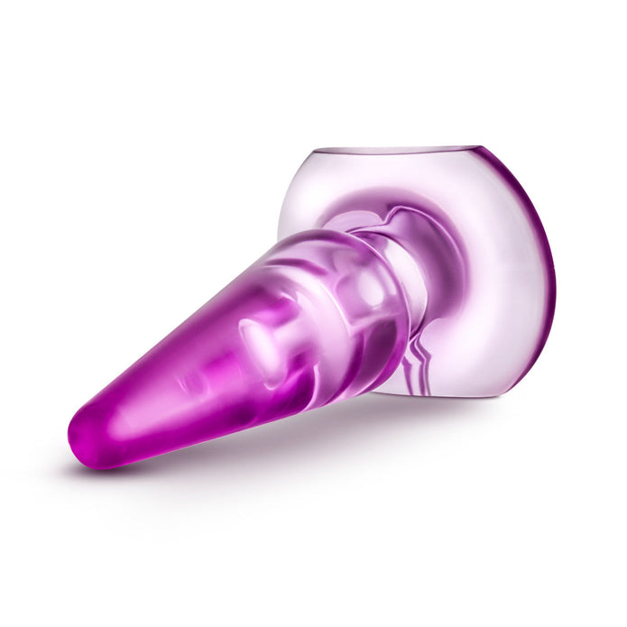 Pink silicone butt plug Eden